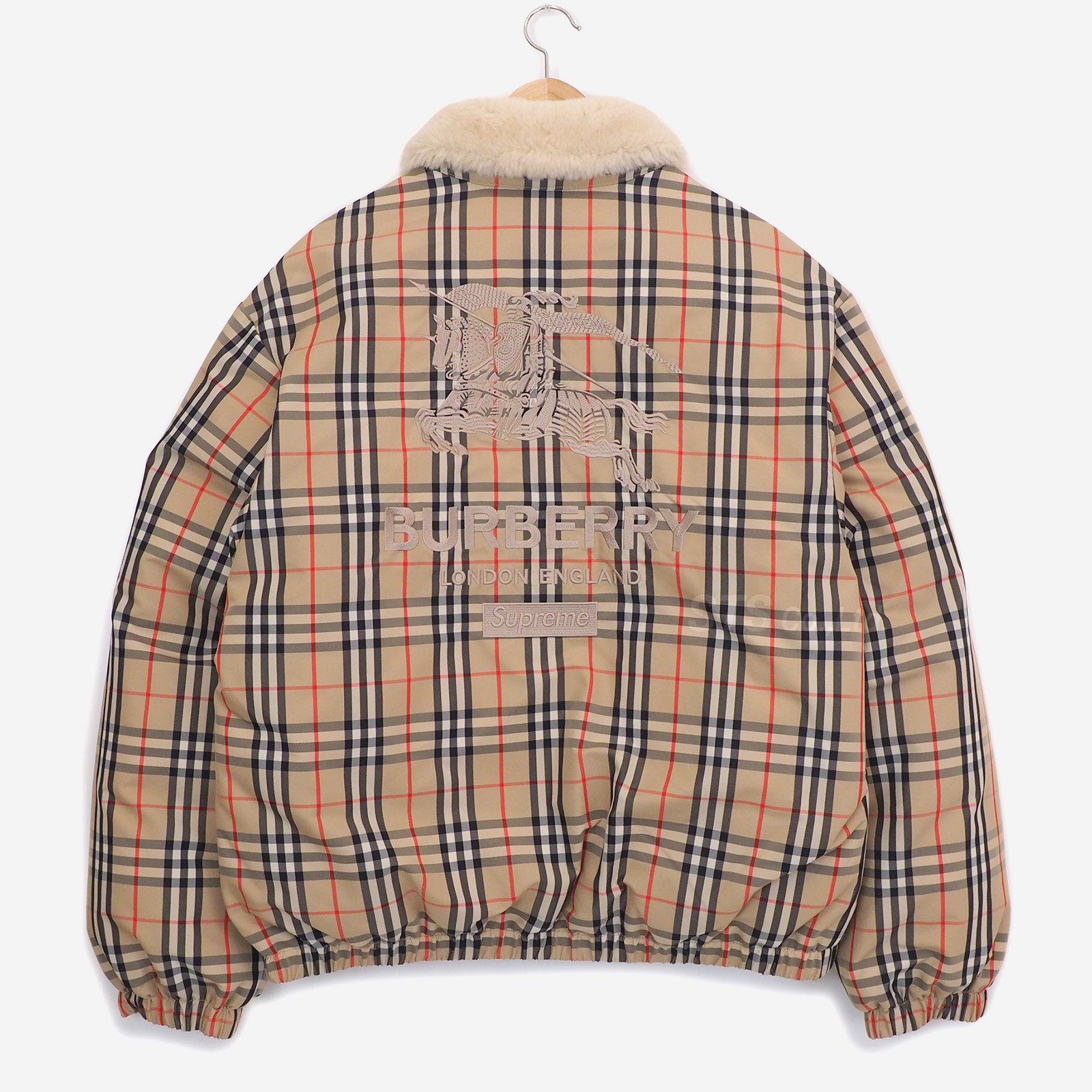 Supreme/Burberry Shearling Collar Down Puffer Jacket - UG.SHAFT