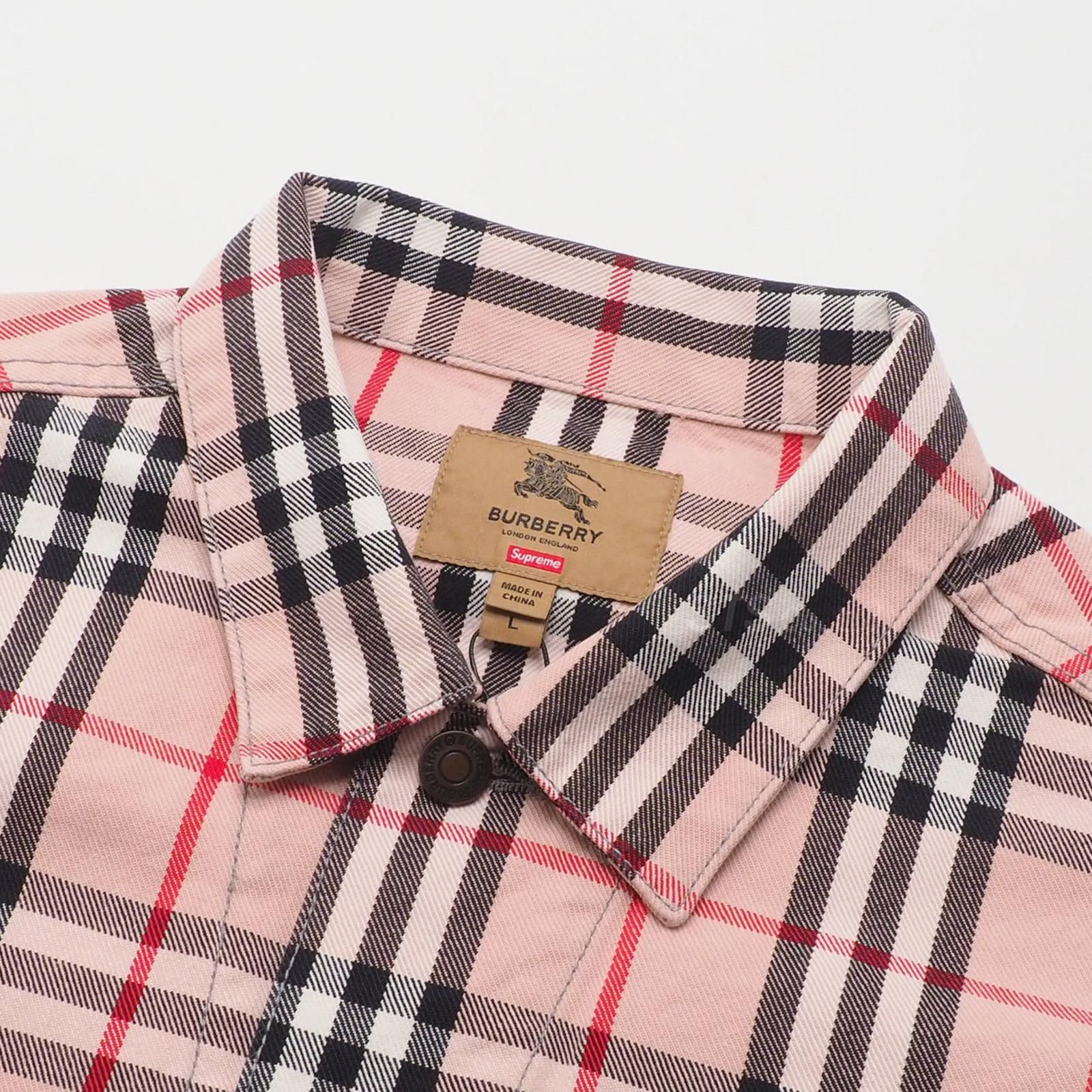 Supreme/Burberry Denim Trucker Jacket - UG.SHAFT Supreme/Burberry Denim Trucker Jacket - UG.SHAFT