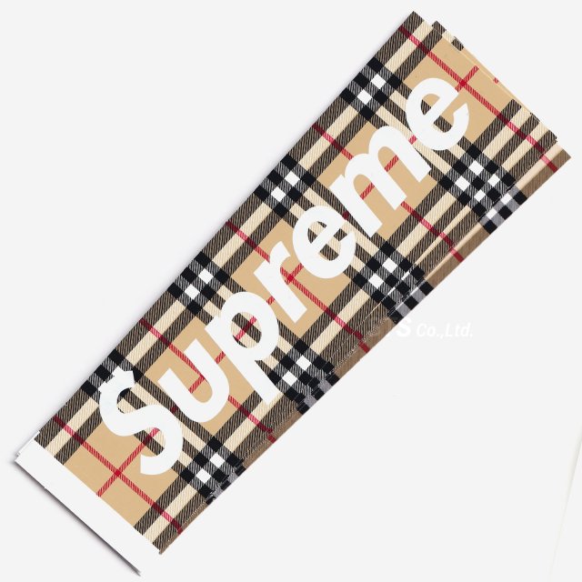 Supreme/Burberry Box Logo Sticker
