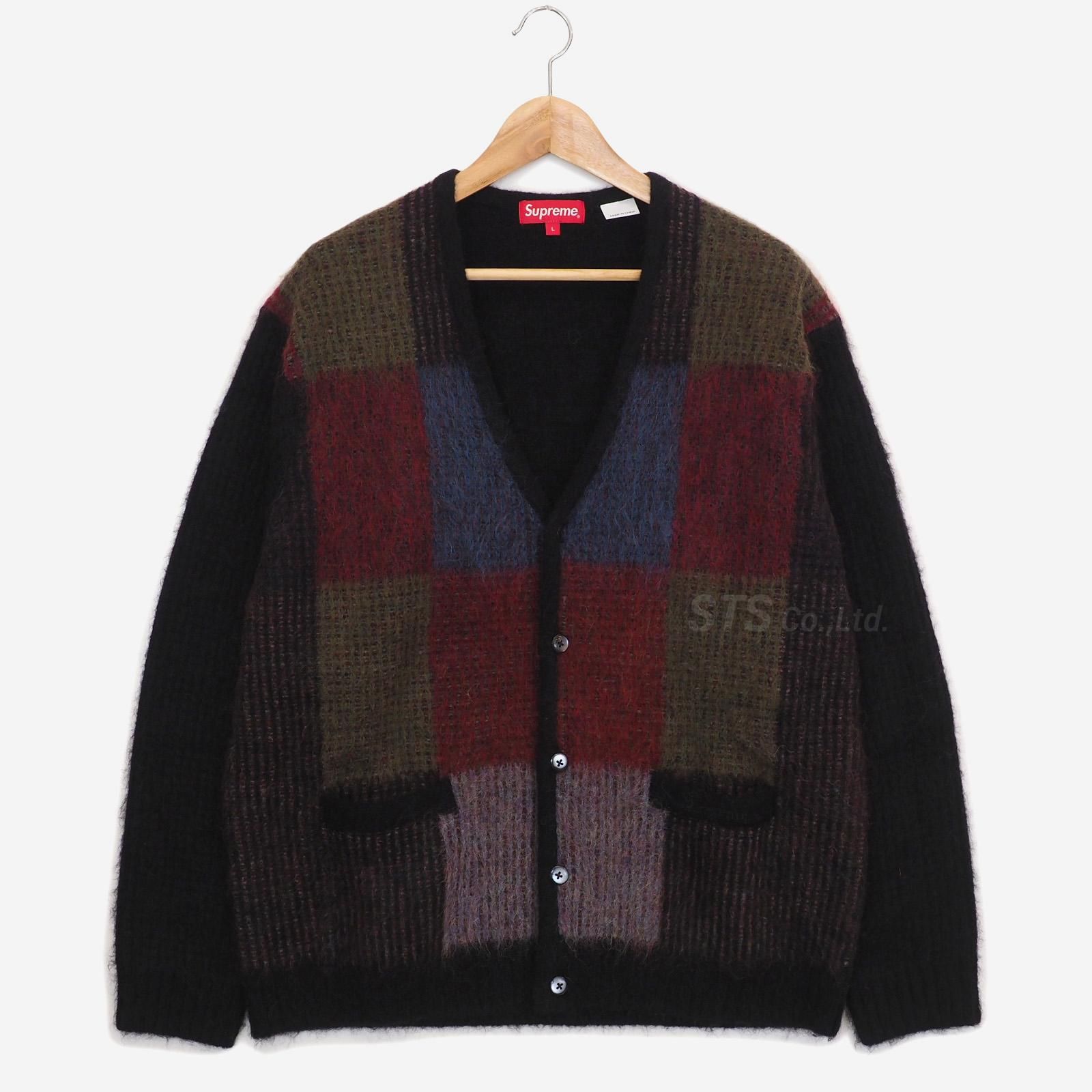 Supreme Brushed Grid Cardigan \