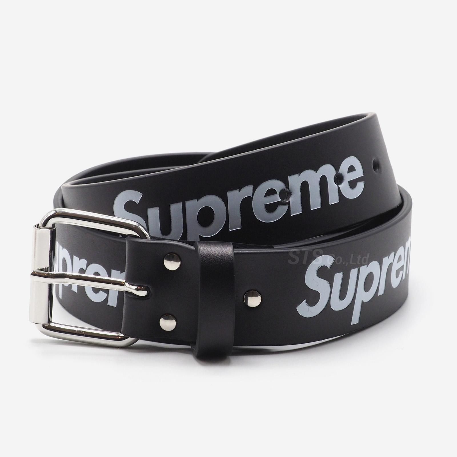 Supreme - Repeat Leather Belt RED XLメンズ