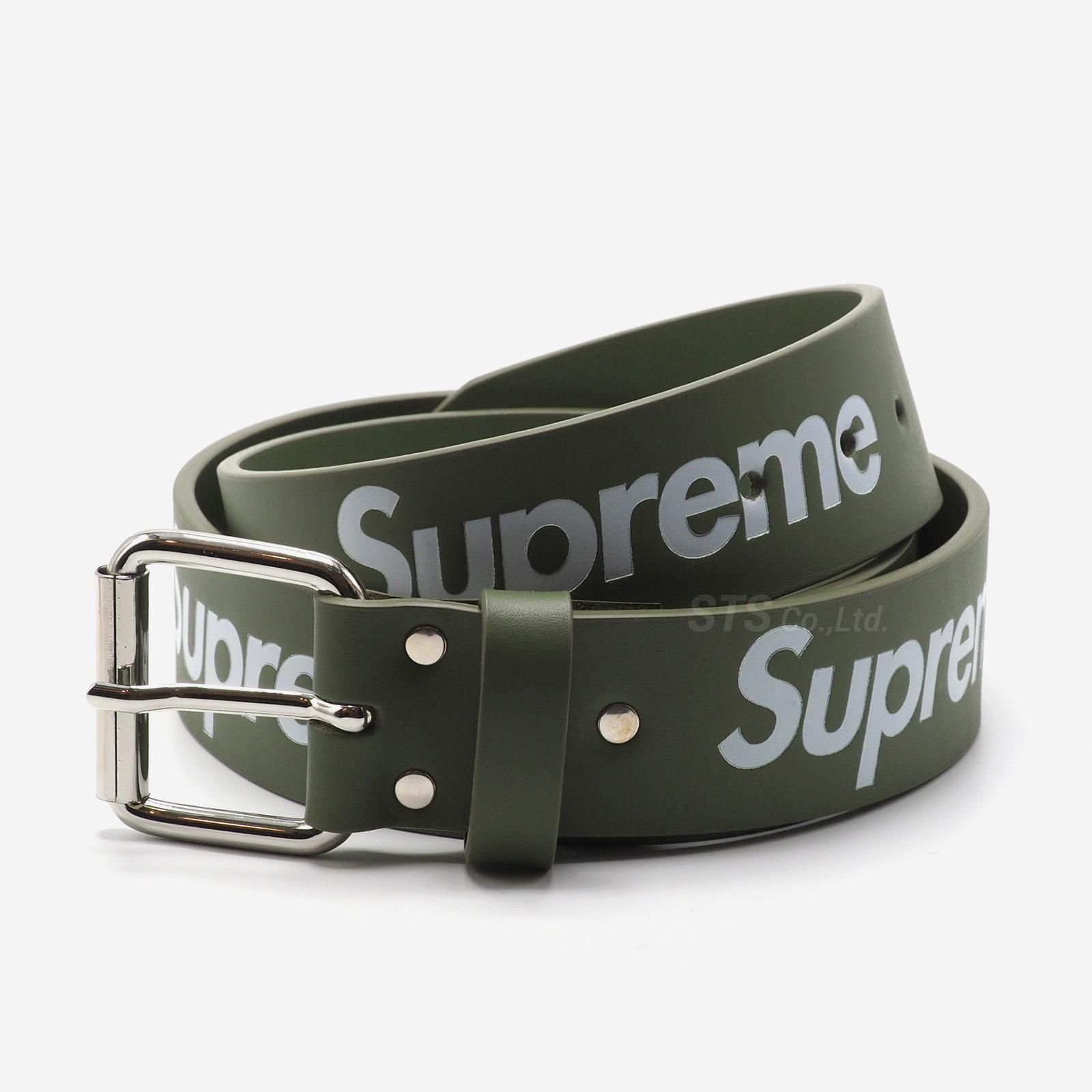 ご注意ください Supreme Repeat Leather Belt Black L/XL - 通販