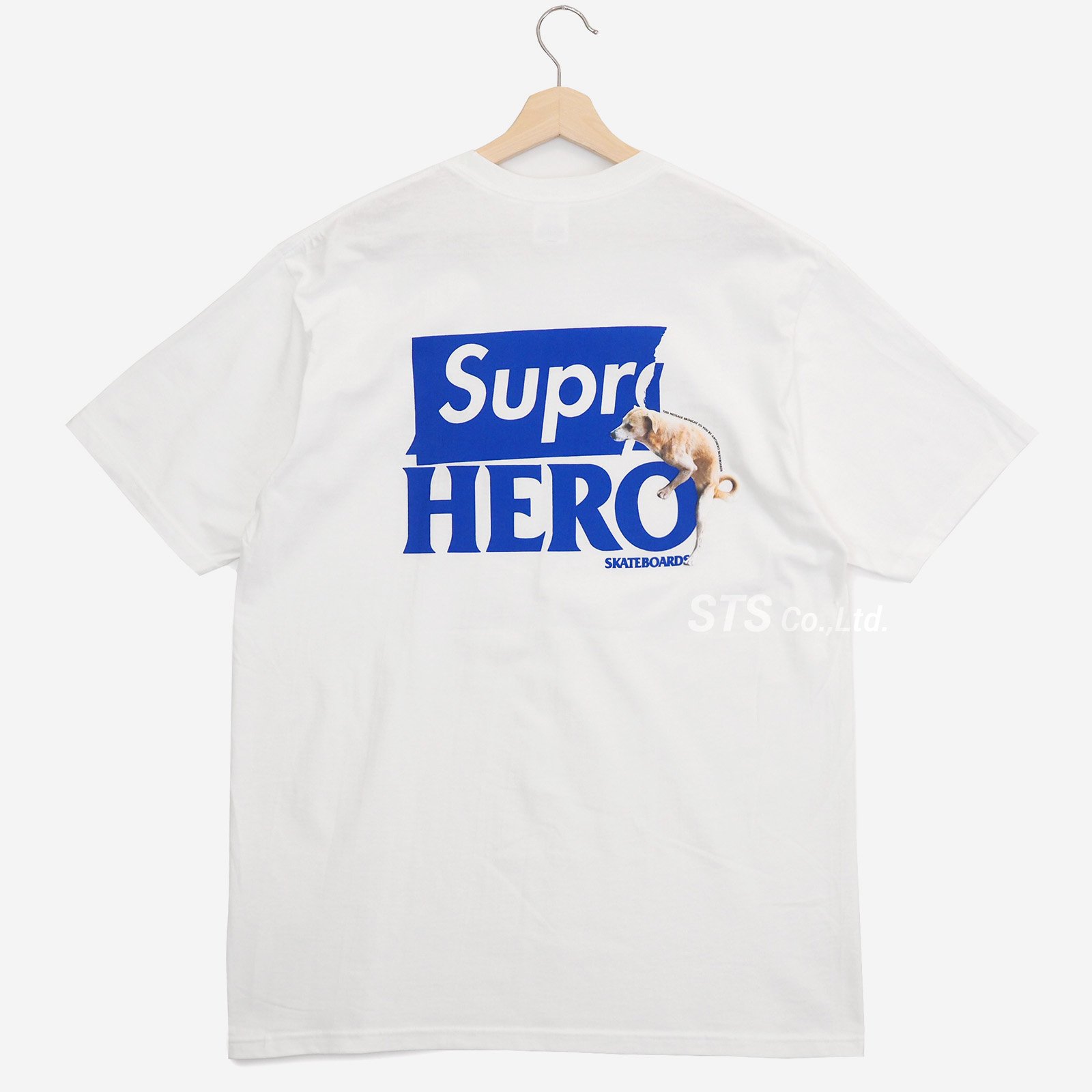 カラーホワイト初代コラボ　supreme　×　antihero Tシャツ　Ｍサイズ