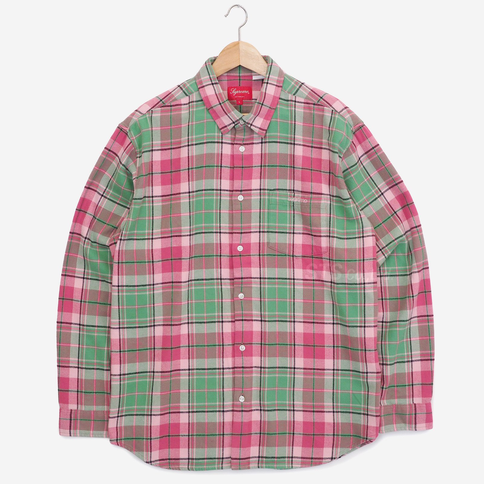 19ss Supreme Plaid Flannel Shirt