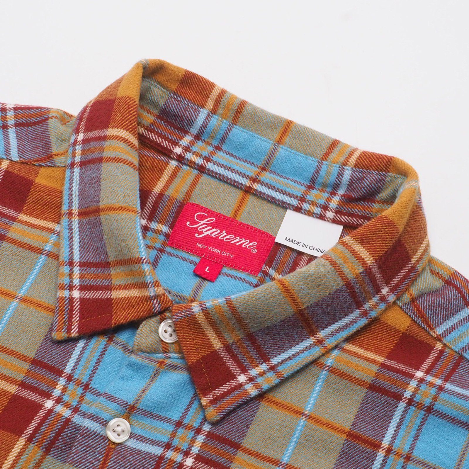 Supreme Plaid Flannel Shirt 