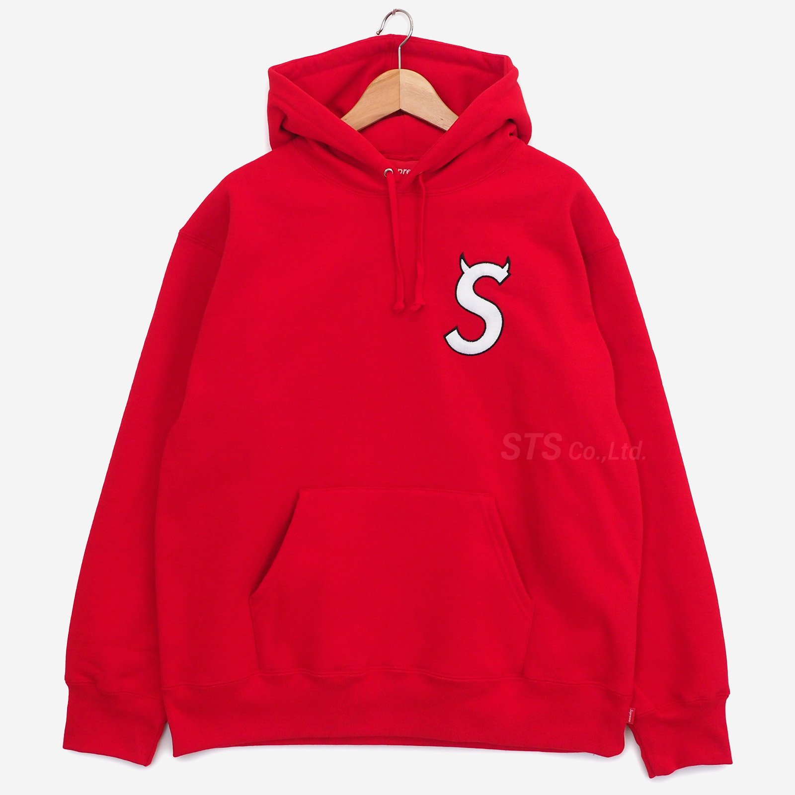 正規品 S★Tonal S logo Hooded sweatshirt Red