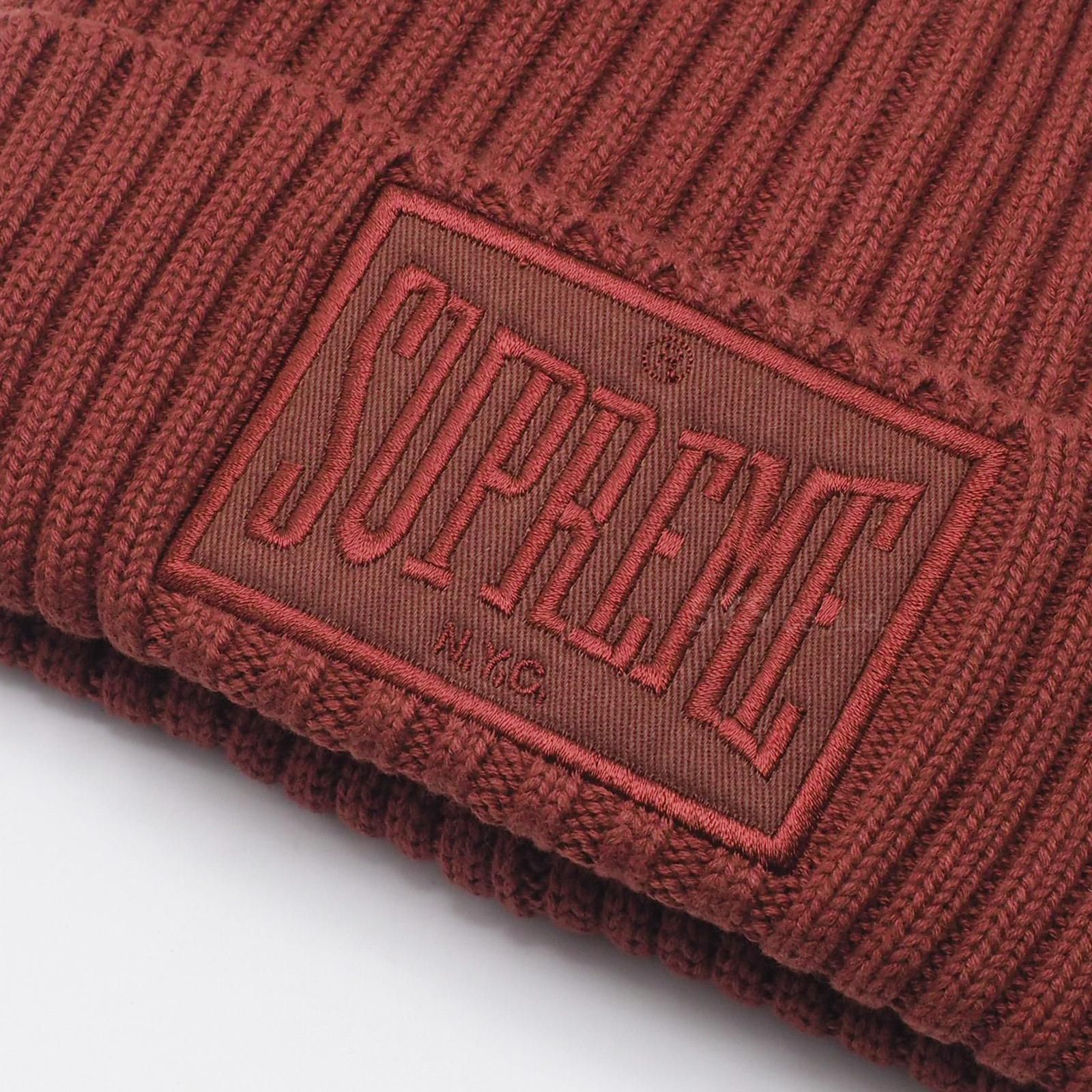 Overdyed Patch Beanie - fall winter 2022 - Supreme