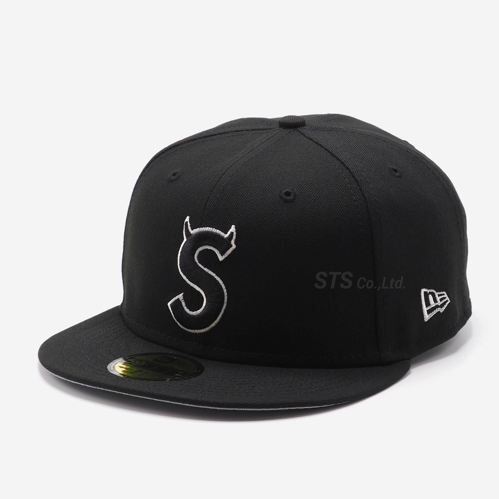 Supreme S logo New Era cap black 7-3/8 - キャップ