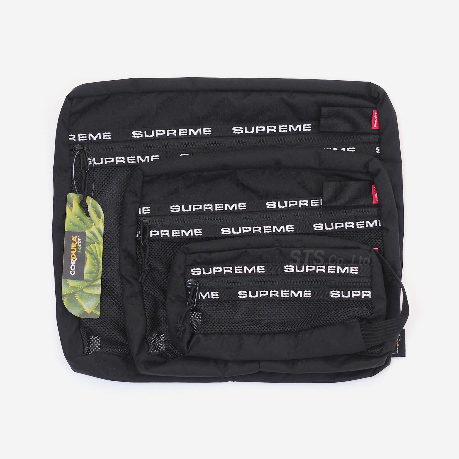 シュプリームSUPREME Organizer Pouch Set：Blackpouch - ポーチ