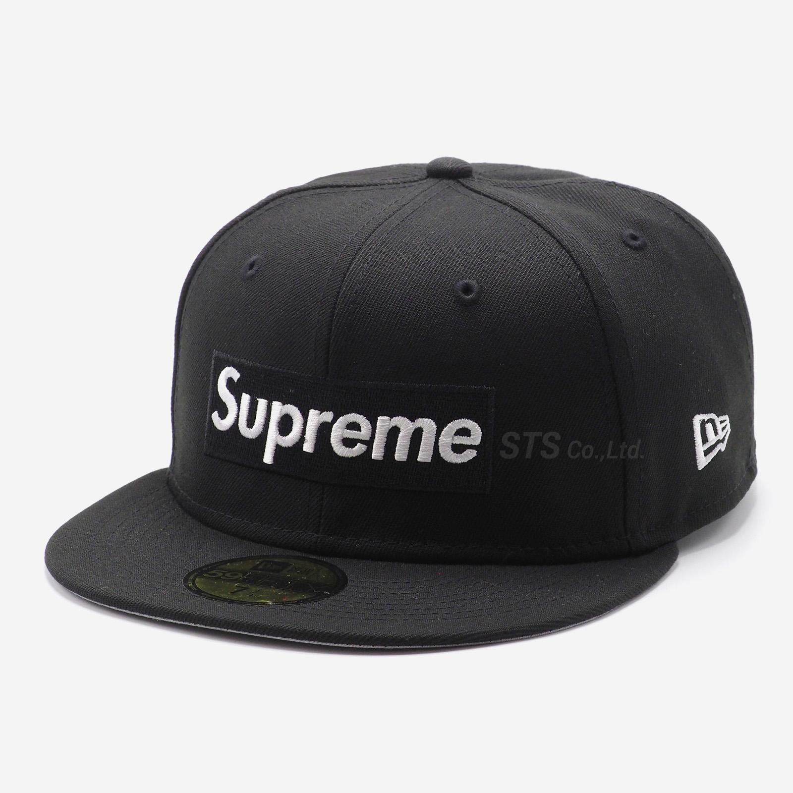 Supreme Money Box Logo New Era 黒 7 1/2 - キャップ