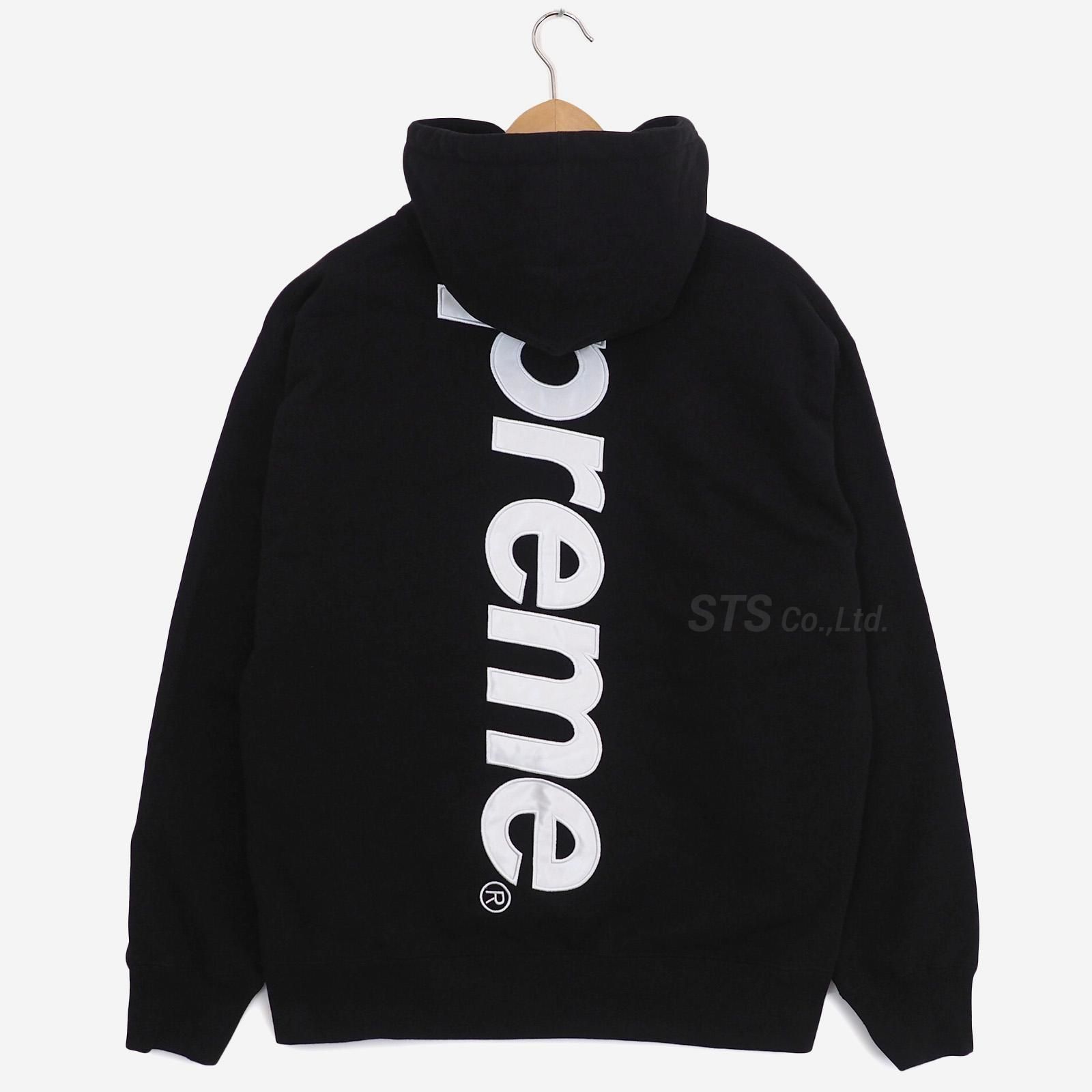 supreme Satin Applique  Hooded 黒《新品未使用》ご検討の程宜しくお願い致します