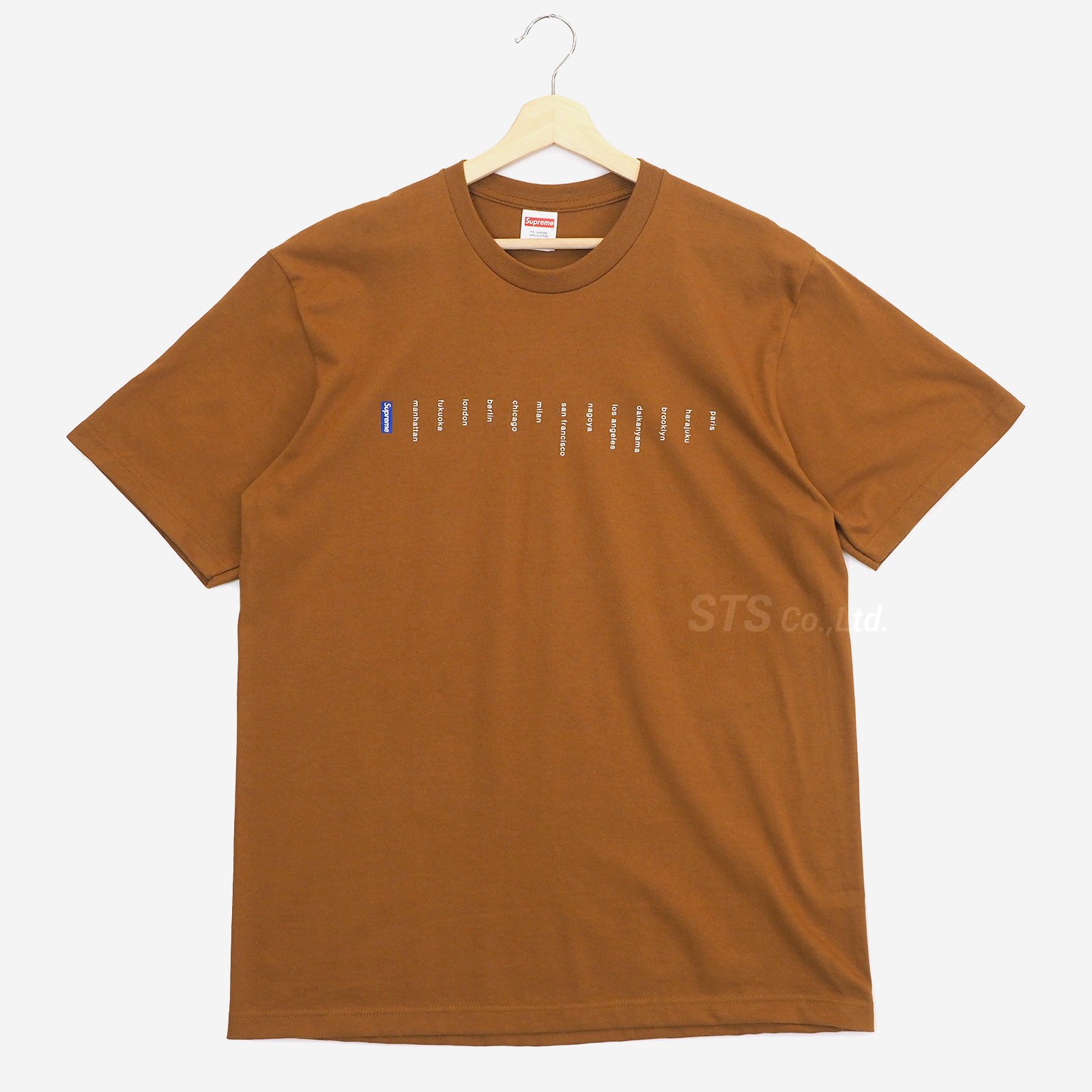 Supreme Location Tee Brown サイズL-