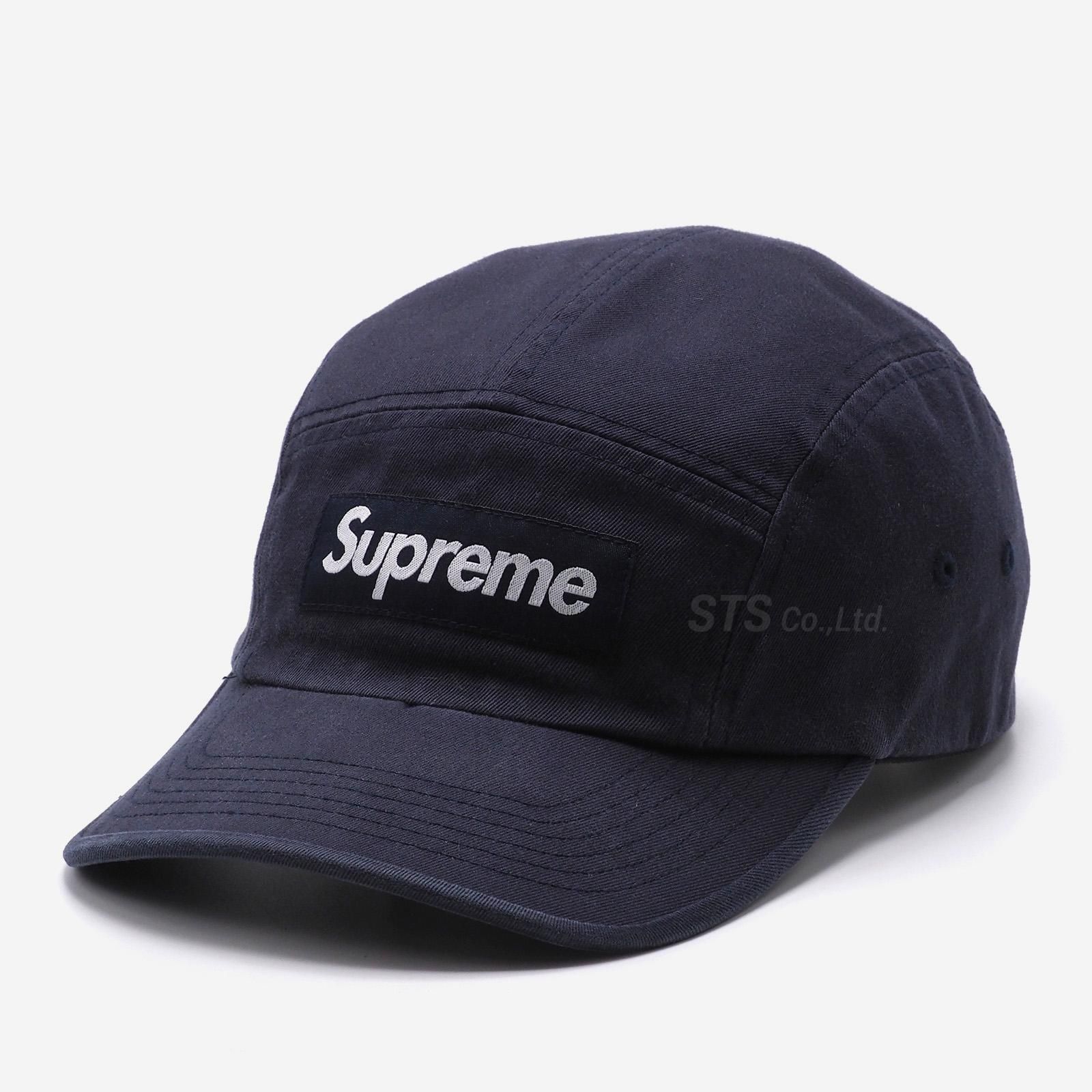 Supreme Washed Chino Twill Camp Cap Navy