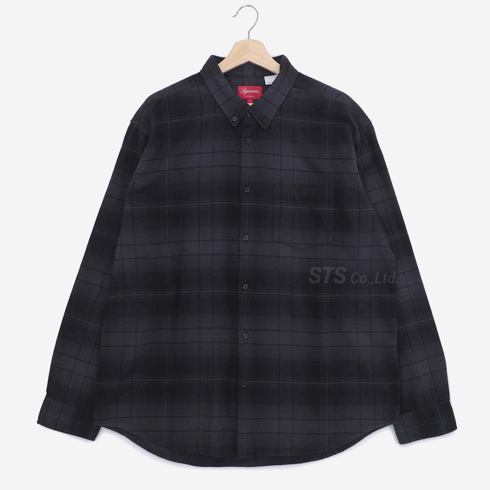 黒 Sサイズ 未使用 Shadow Plaid Fleece Shirt-