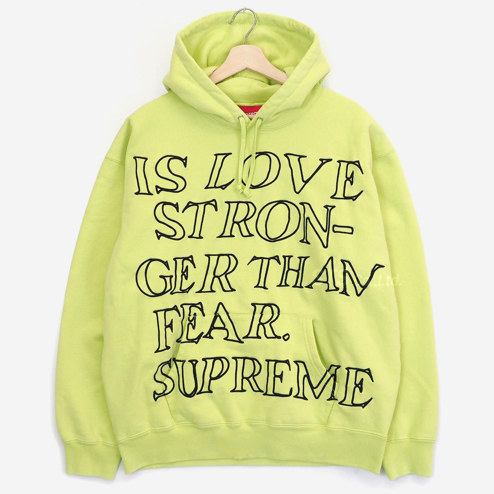 新品未使用Supreme Stronger Than Fear Hooded XL