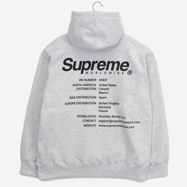 Supreme - Worldwide Hooded Sweatshirt