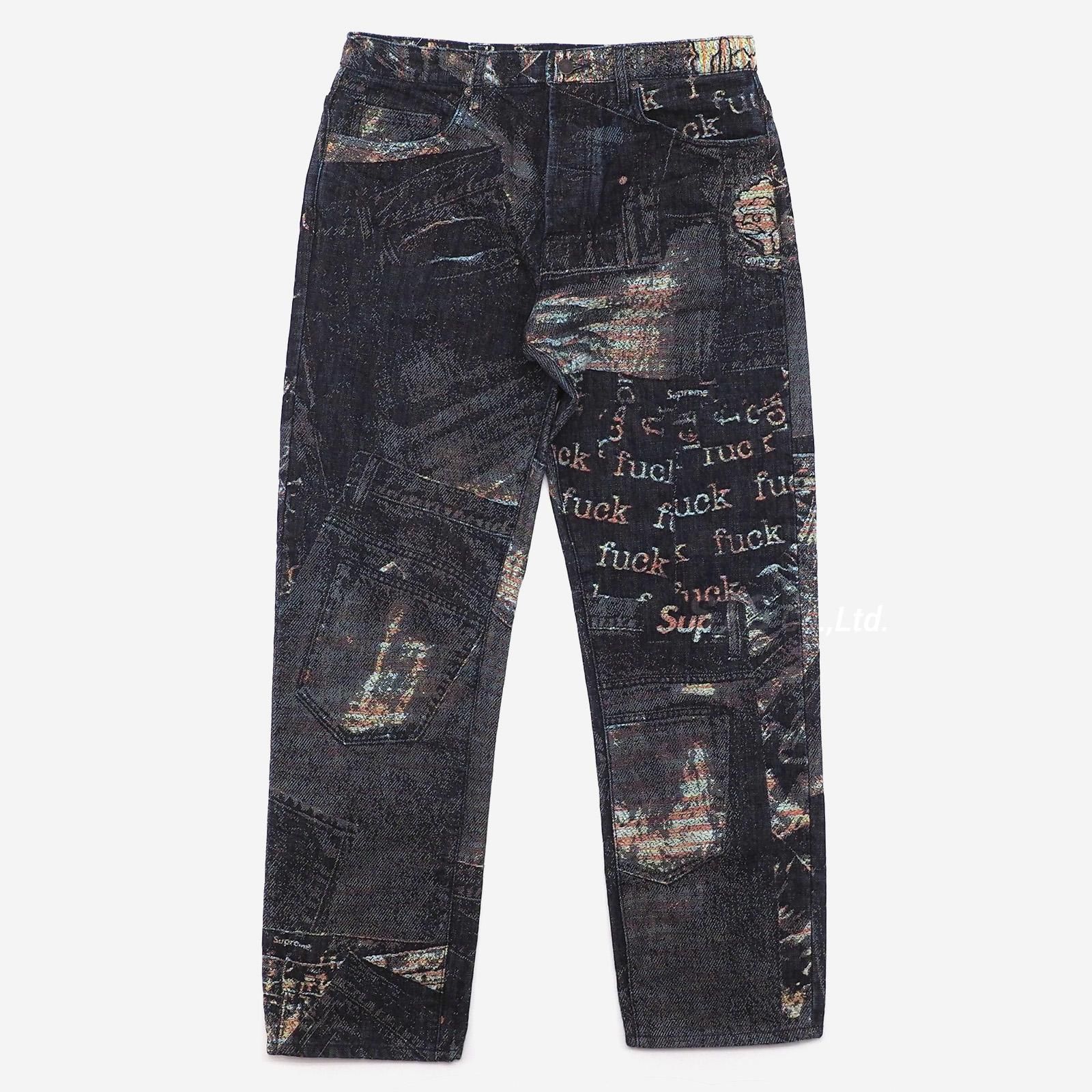 オンラインストア卸値 34 Archive Denim Jacquard Regular Jean 青 ...