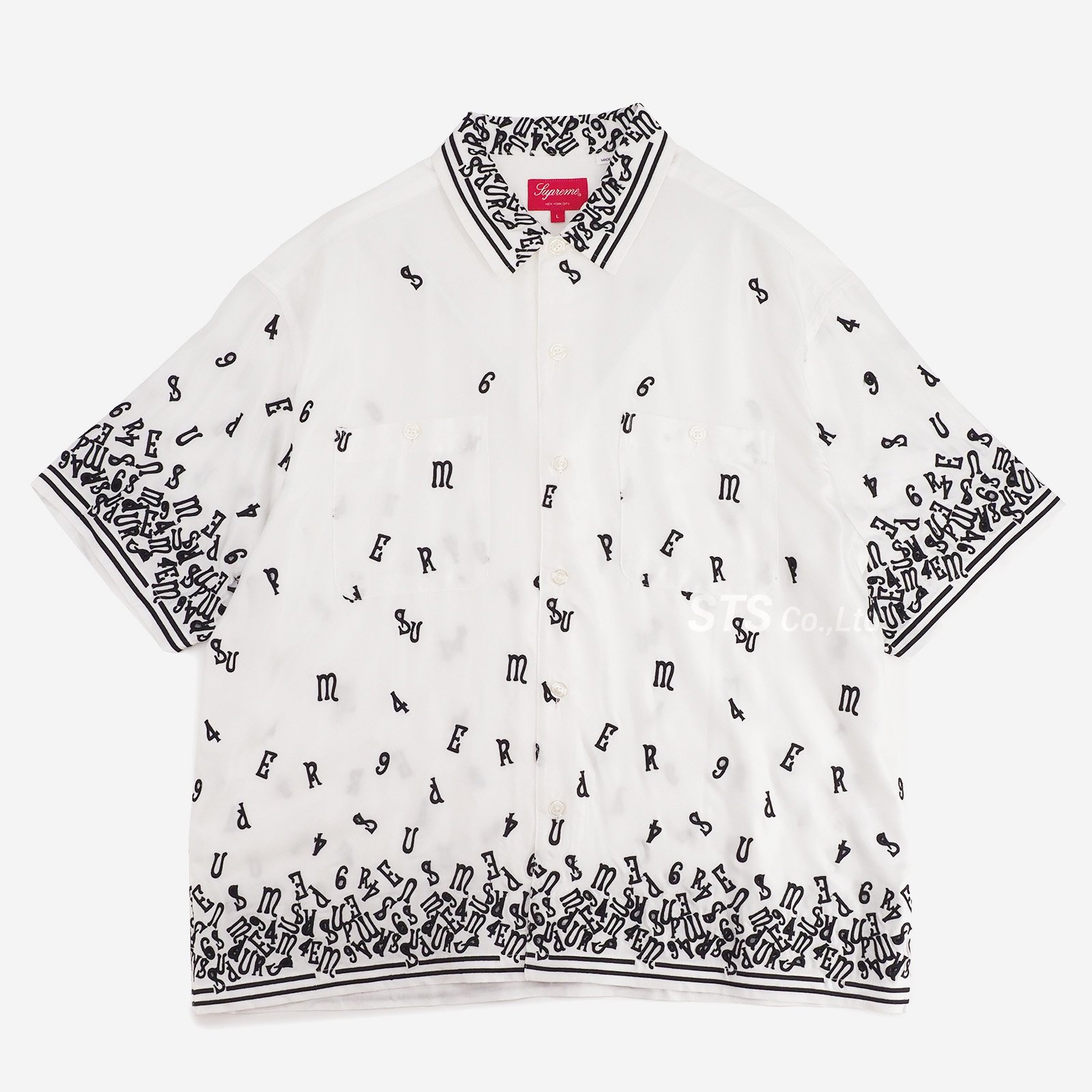 Supreme Nouveau Embroidered S/S Shirt L lhee.org