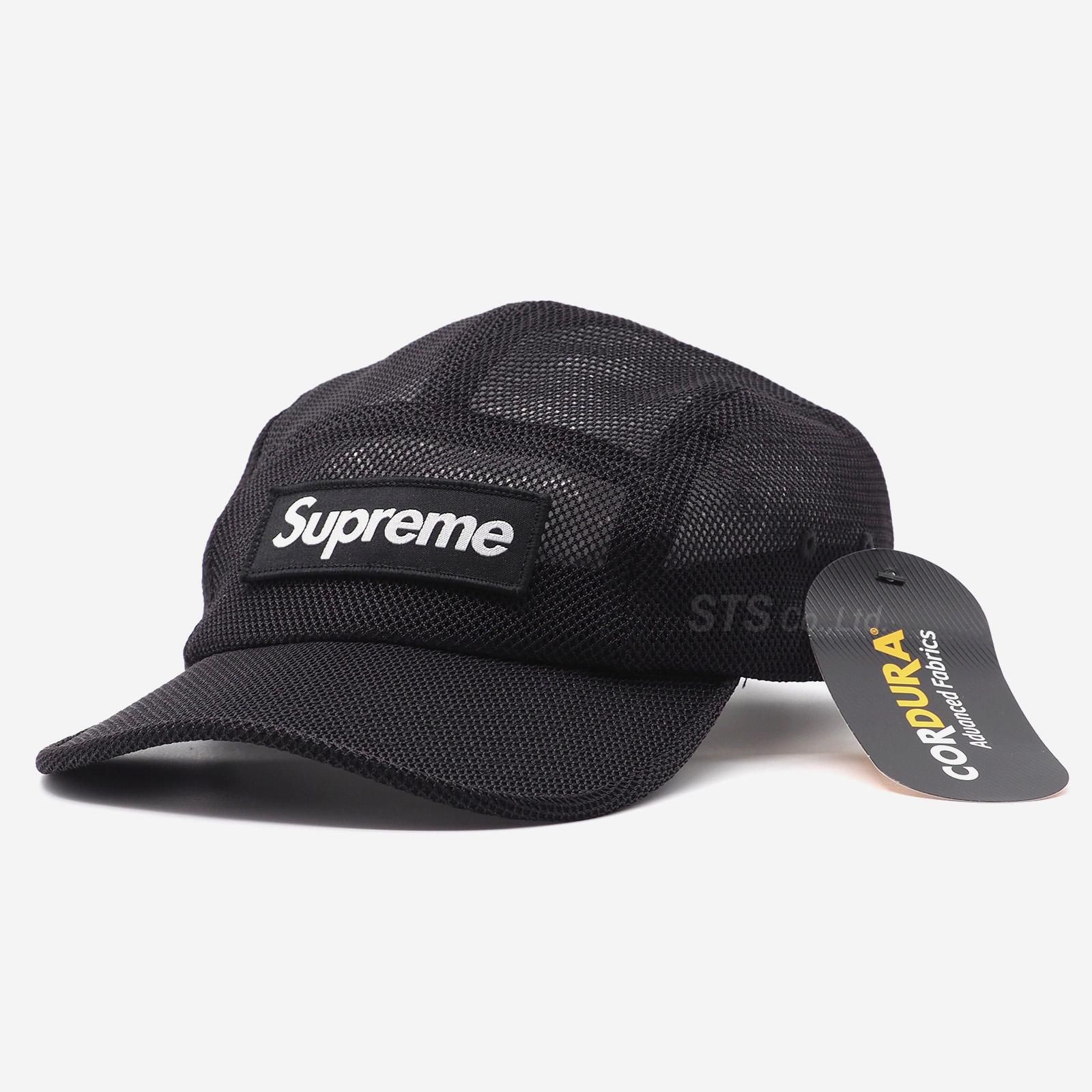 Supreme/シュプリーム】Mesh Cordura Camp Cap/黒 - キャップ