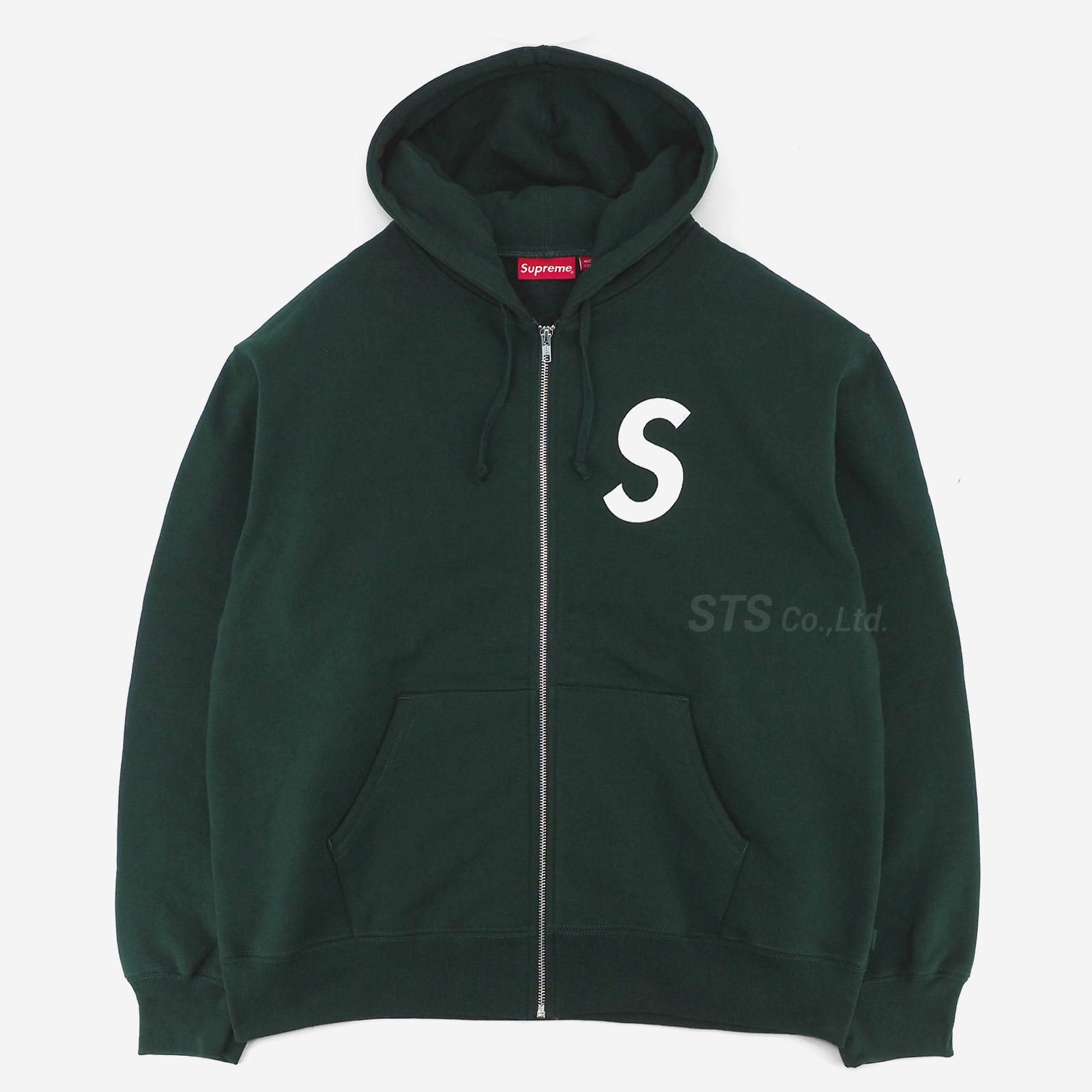 supsupreme s logo フーディー Lサイズ