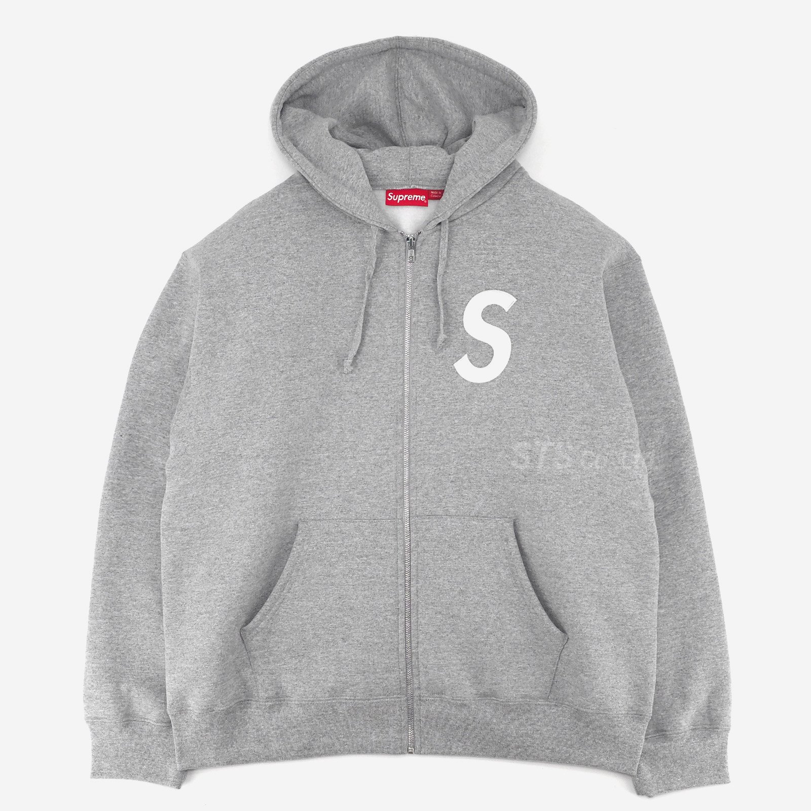 Supreme S Logo Zip Up Hooded Sweatshirtヘリン