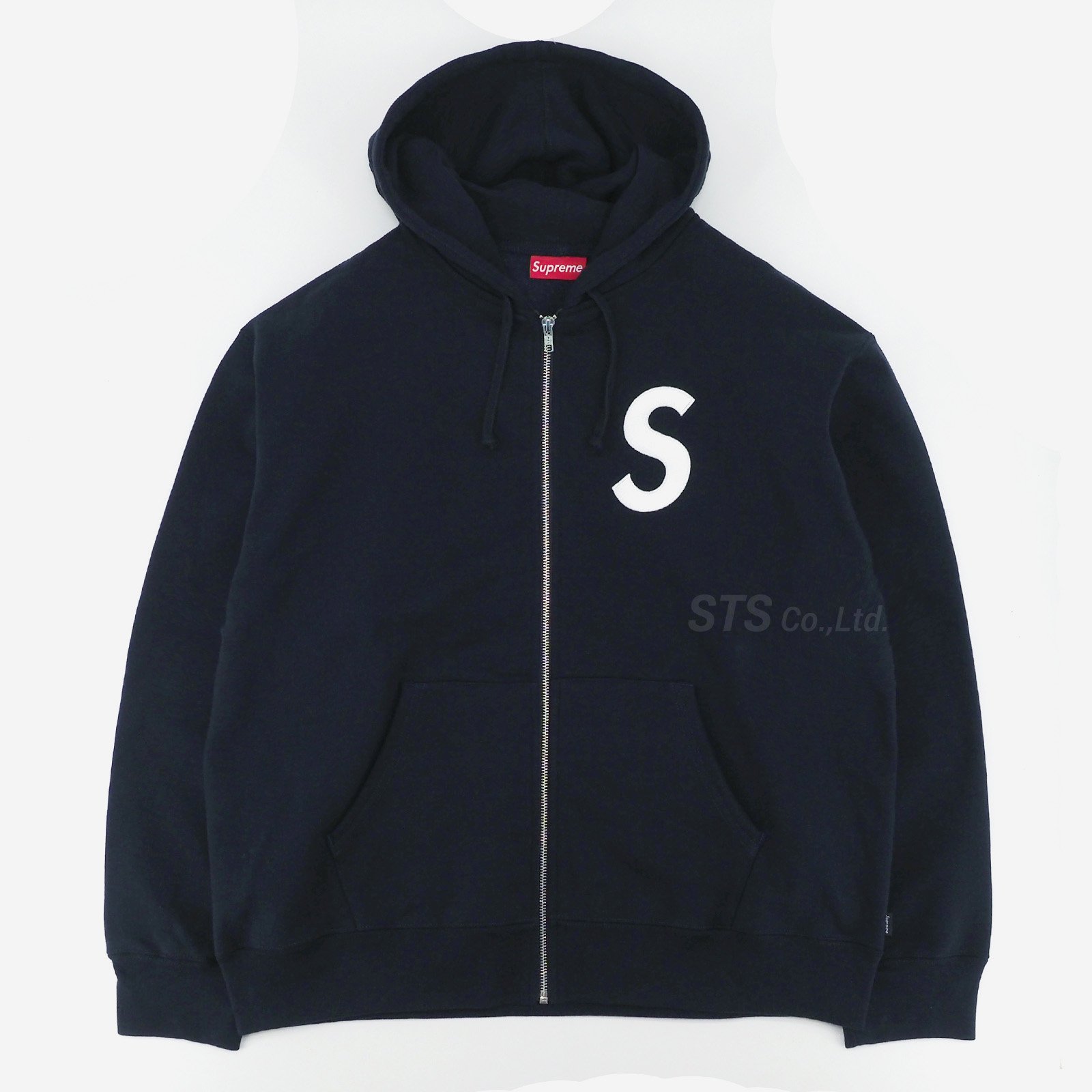 blackサイズSupreme S Logo Hooded Fleece Jacket Lサイズ