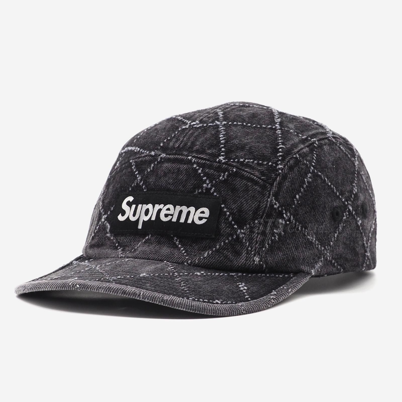 Supreme - Punched Denim Camp Cap | アーガイル柄のデニムキャンプ ...