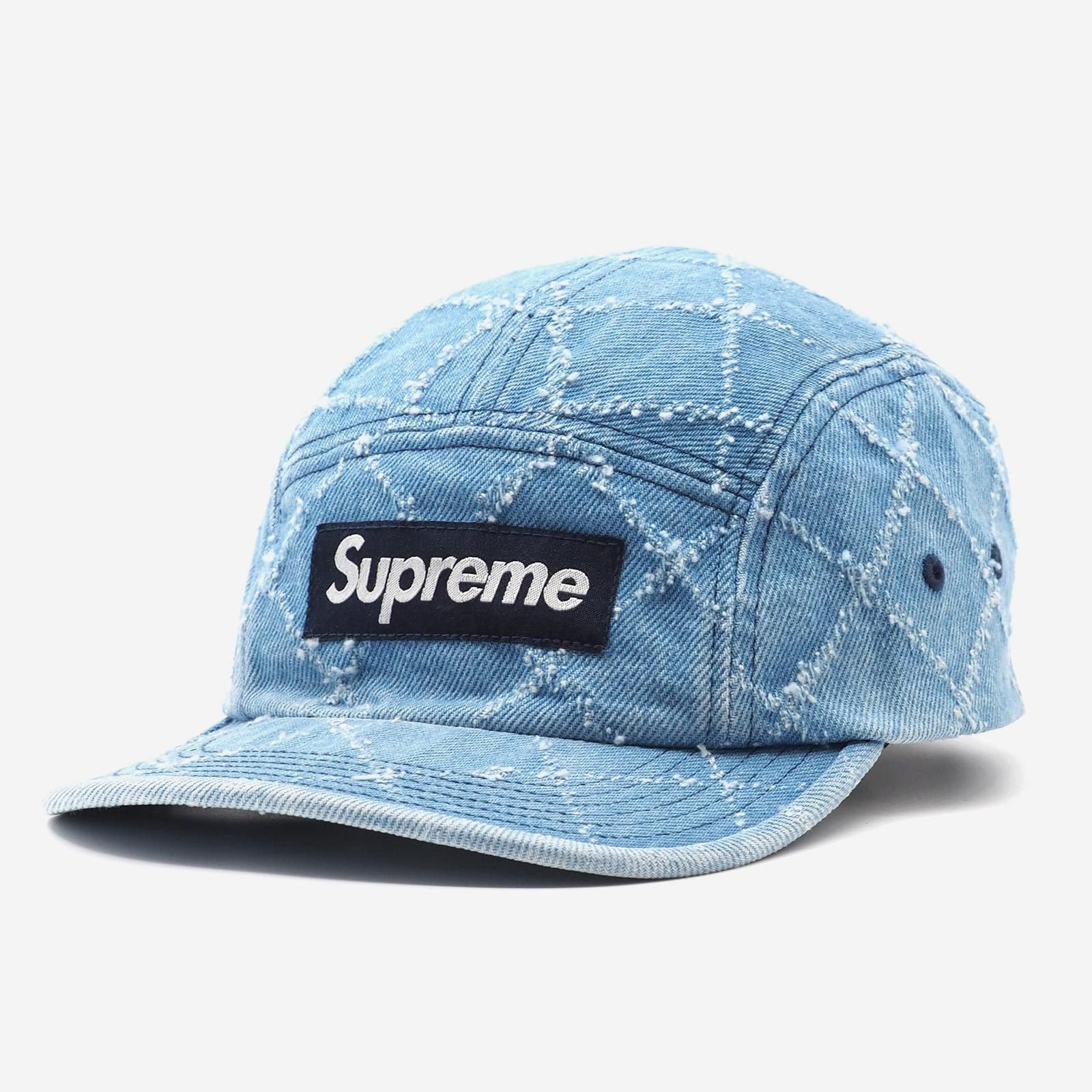 Supreme - Punched Denim Camp Cap | アーガイル柄のデニムキャンプ