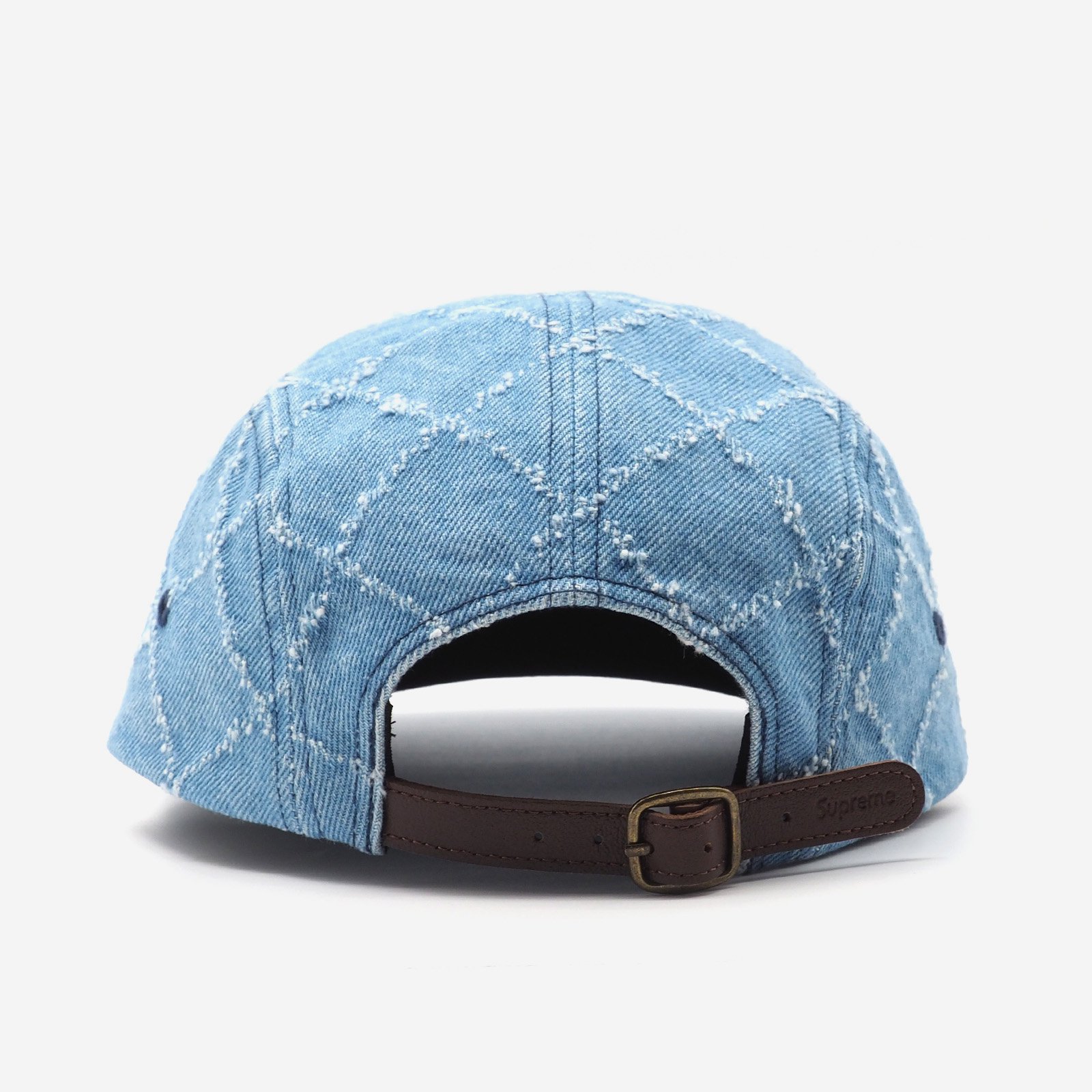 Supreme - Punched Denim Camp Cap | アーガイル柄のデニムキャンプ