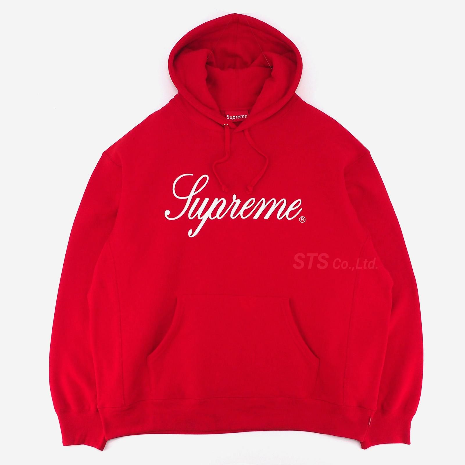 Supreme - Raised Script Hooded Sweatshirt | スクリプトロゴ入りプル ...