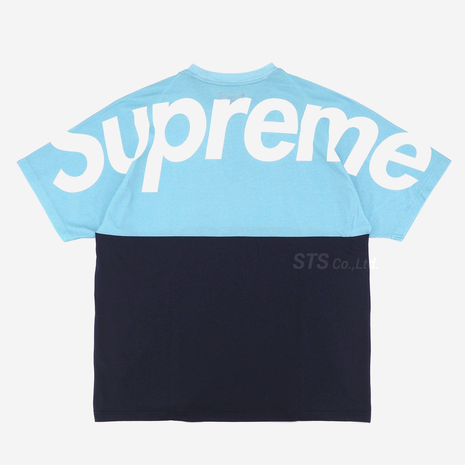 Supreme【L】Supreme Split S/S Top スプリット Tシャツ ブルー