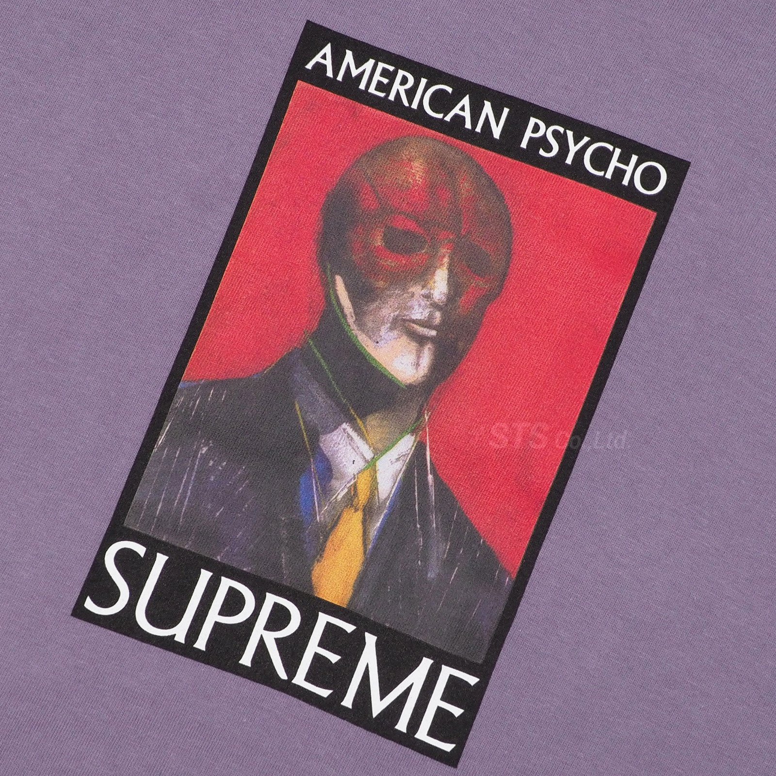 Supreme   American Psycho Tee   サイコホラー小説をプリントした注目