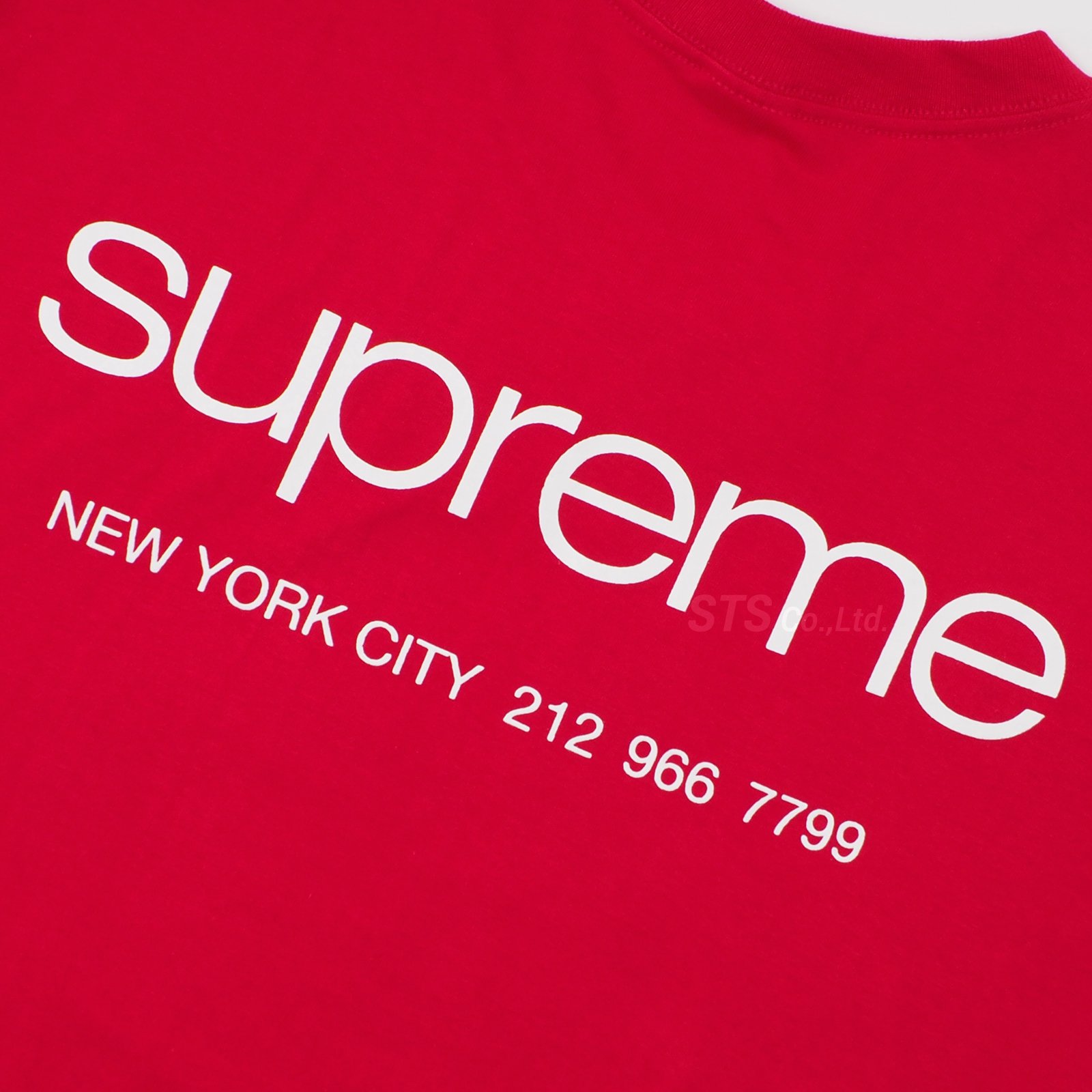 Supreme - NYC Tee | NY本店の電話番号が記載されたバックプリントTシャツ - UG.SHAFT