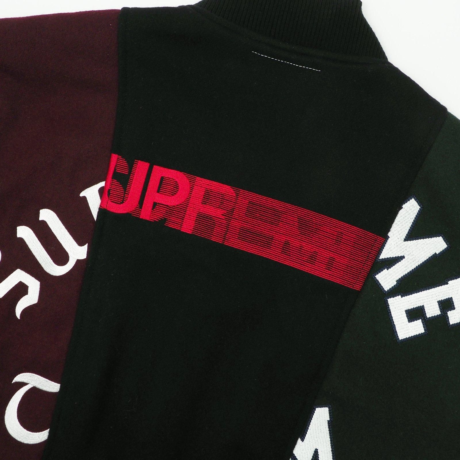 Supreme/MM6 Maison Margiela Split Varsity Jacket - UG.SHAFT