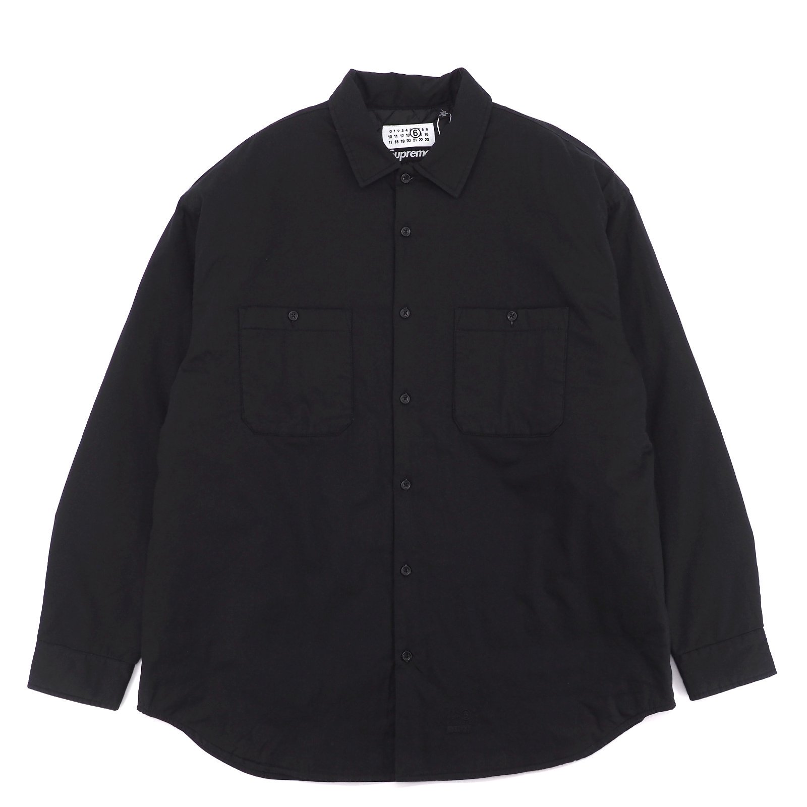 mm6supreme x MM6 padded shirt S size black