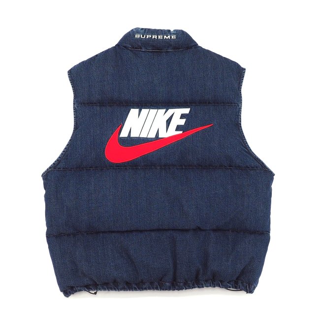 Supreme/Nike Denim Puffer Vest