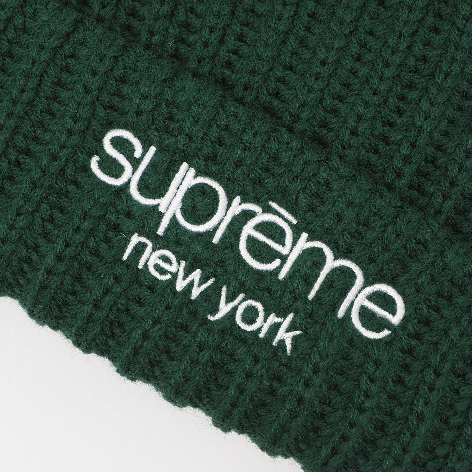 Supreme Classic Logo Chunky Ribbed Beanie