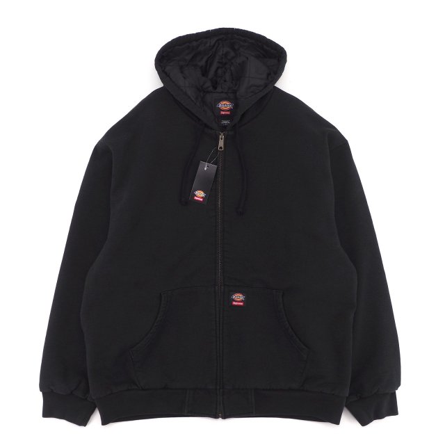 Supreme/Dickies Quilted Lined Zip Up Hooded Sweatshirt