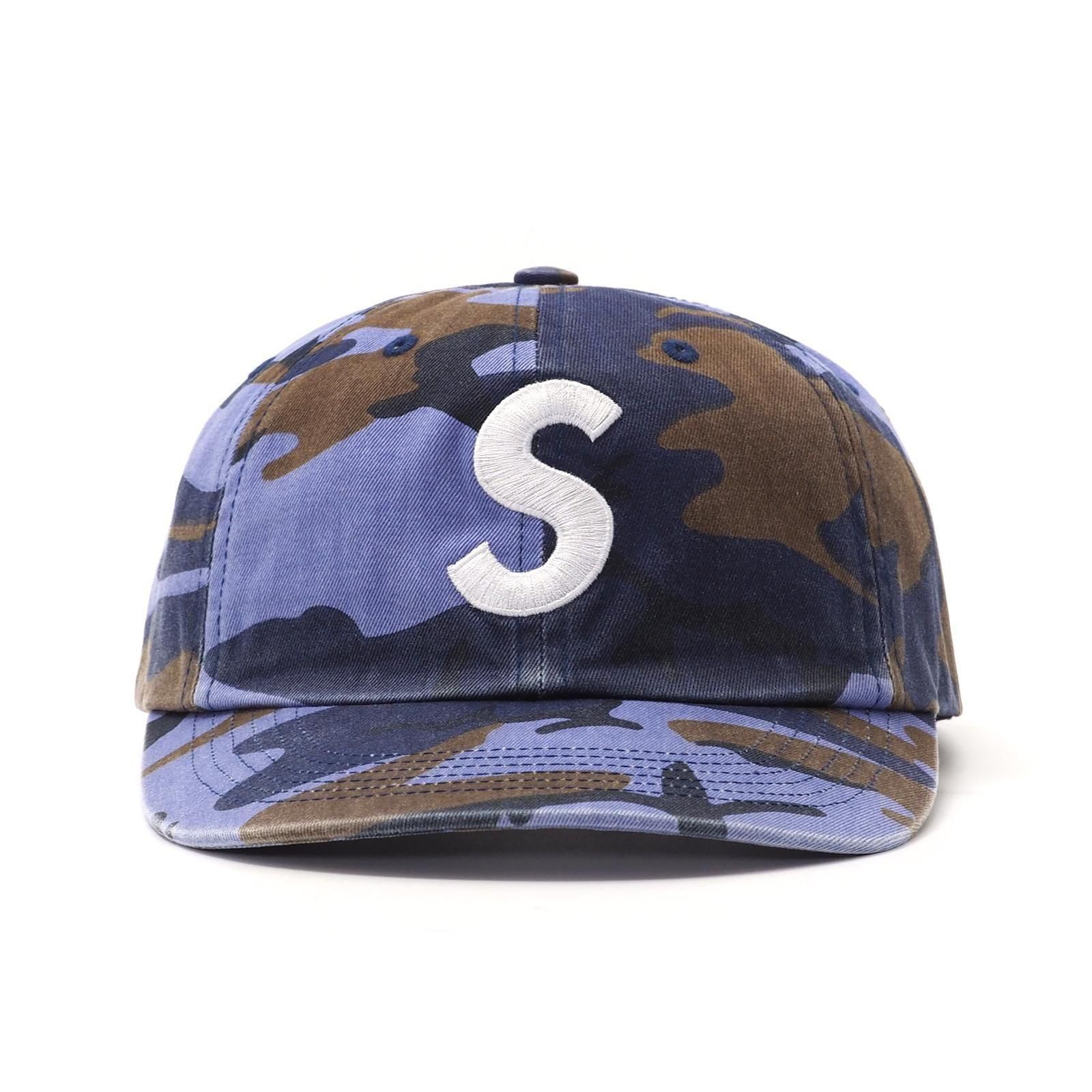 スケートボード Supreme Pigment Coated S Logo 6-blue Pigment Coated S Logo 6-Panel - Shop - Supreme