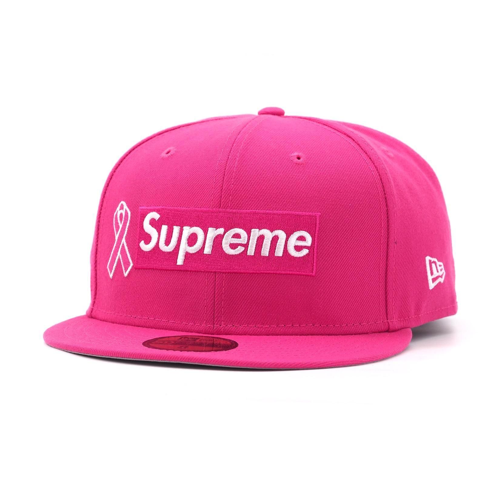 Supreme ピンクリボン 59FIFTY キャップ 7 3/8 新品 Supreme Box Logoキャップ | New Era - UG.SHAFT