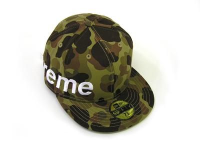 Supreme Camo Side Logo New Era カモ柄 - キャップ