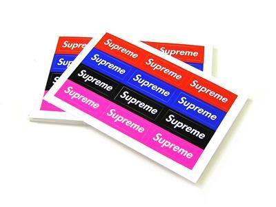 Supreme mini shop box logo sticker