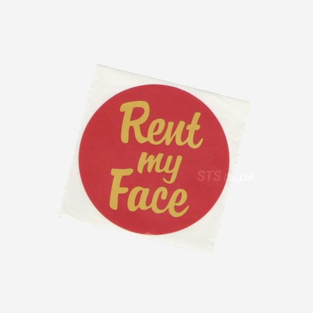 Supreme - Rent My Face Sticker