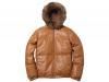 Supreme - Leather Down Jacket