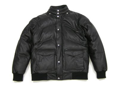 希少品 Supreme 05AW Leather Down Jacket-