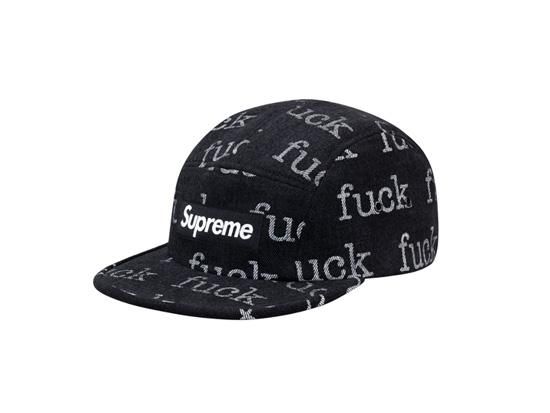 【Dead Stock】Supreme - Fuck Denim Camp Cap - UG.SHAFT