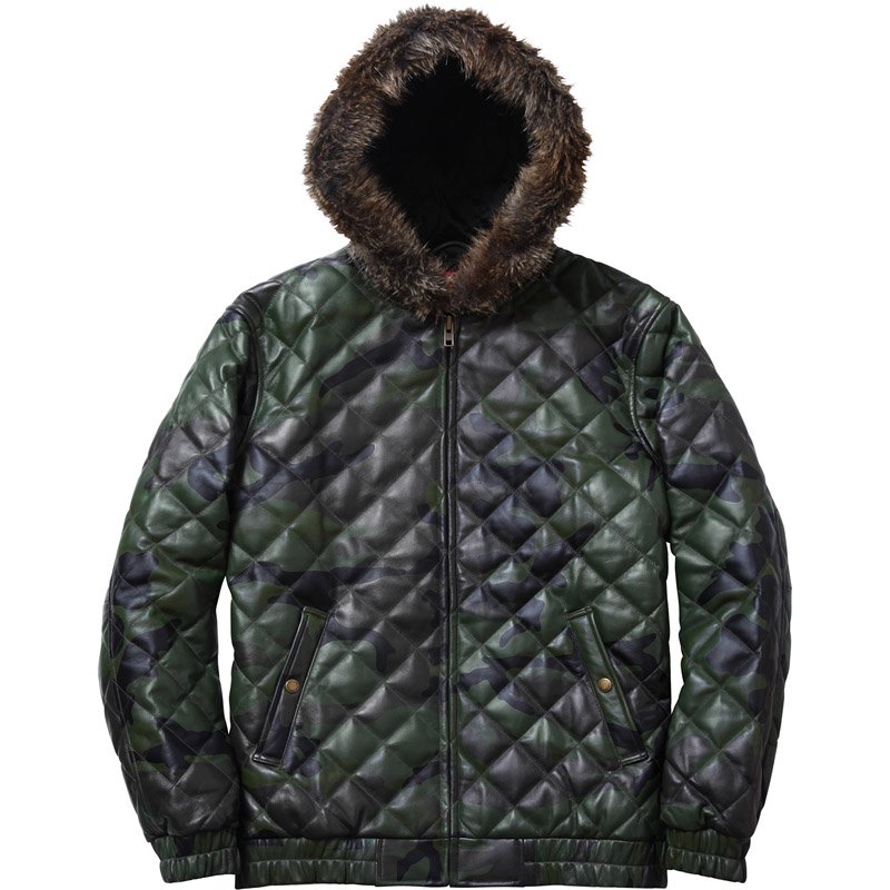 Supreme - Quilted Leather Hooded Jacket - UG.SHAFT