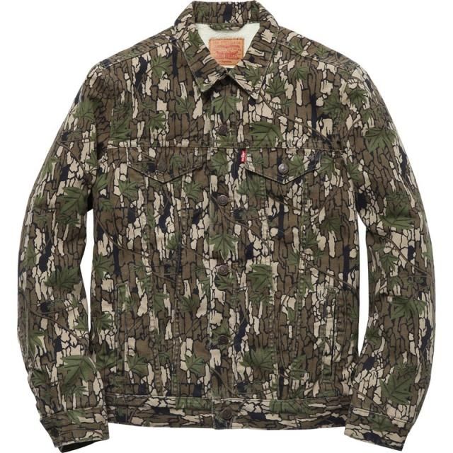 Levi's/Supreme - Sherling Lined Camoflage Canvas Trucker Jacket