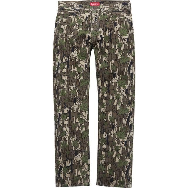 Levi's/Supreme -  Camoflage 505 Zip-Fly Canvas Jean