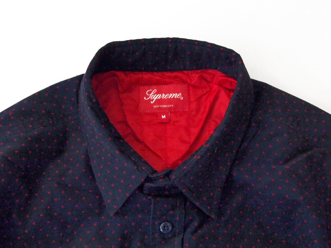 SUPREME Supreme Quilted Corduroy Shirt Slate Blue Yahoo!フリマ（旧